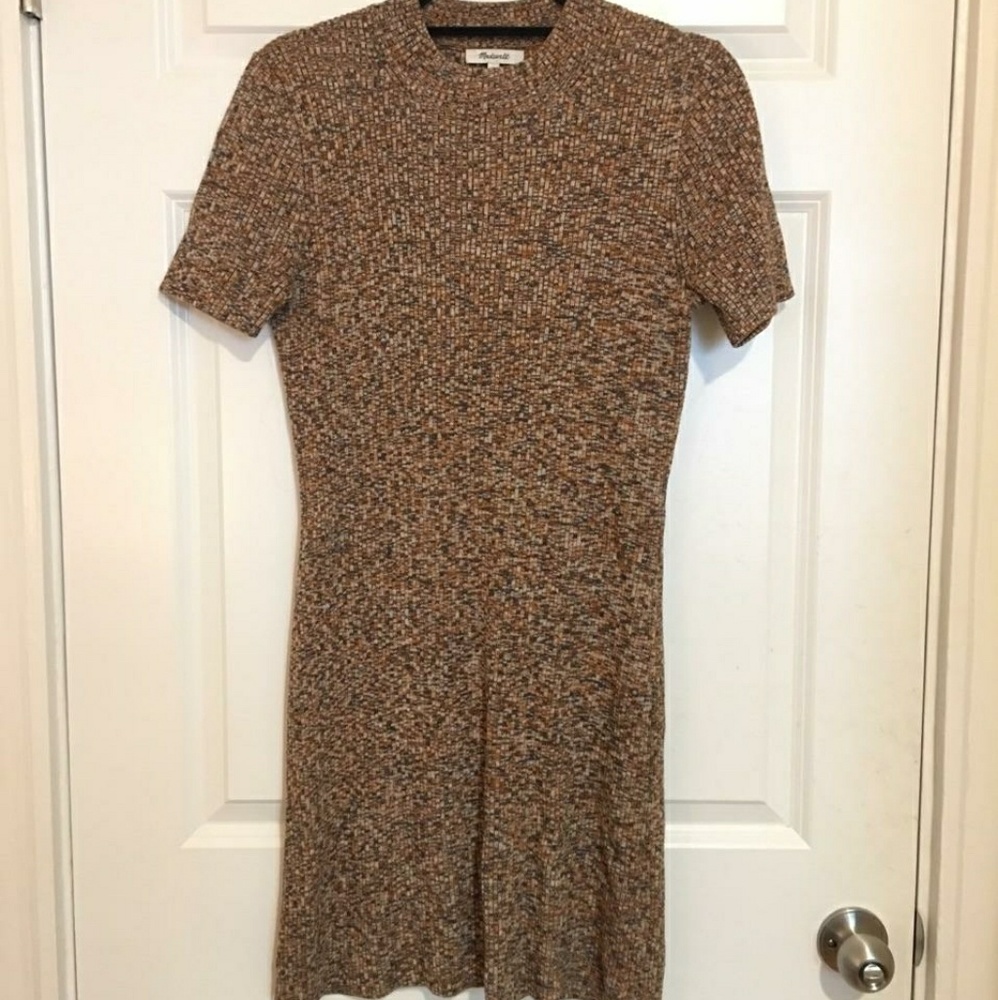 Madewell Ribbed Mockneck Dress
